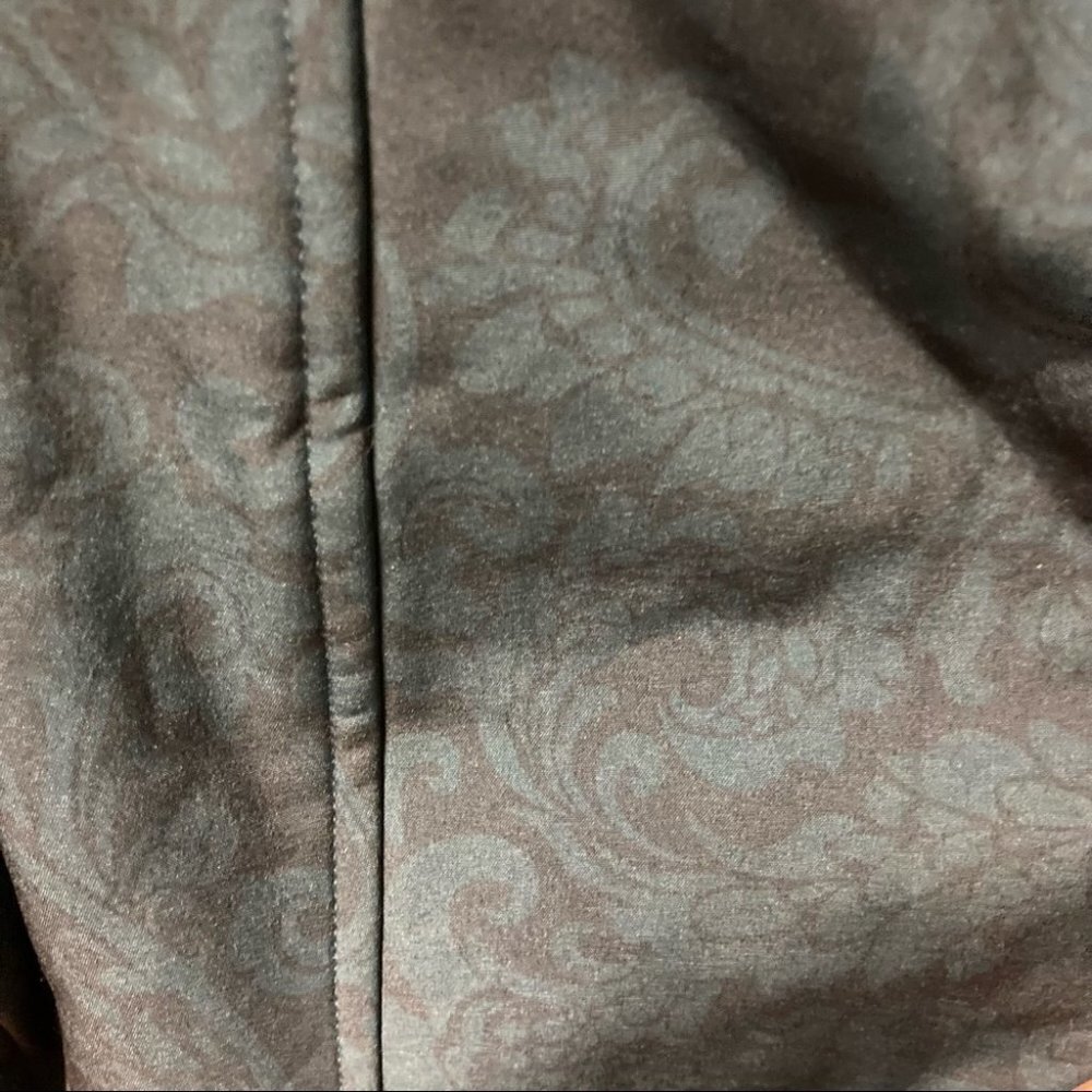 NORTHERN REFLECTIONS Sz XL Fleece Inner Cozy Turquoise Paisley Motif Jacket - Picture 8 of 11